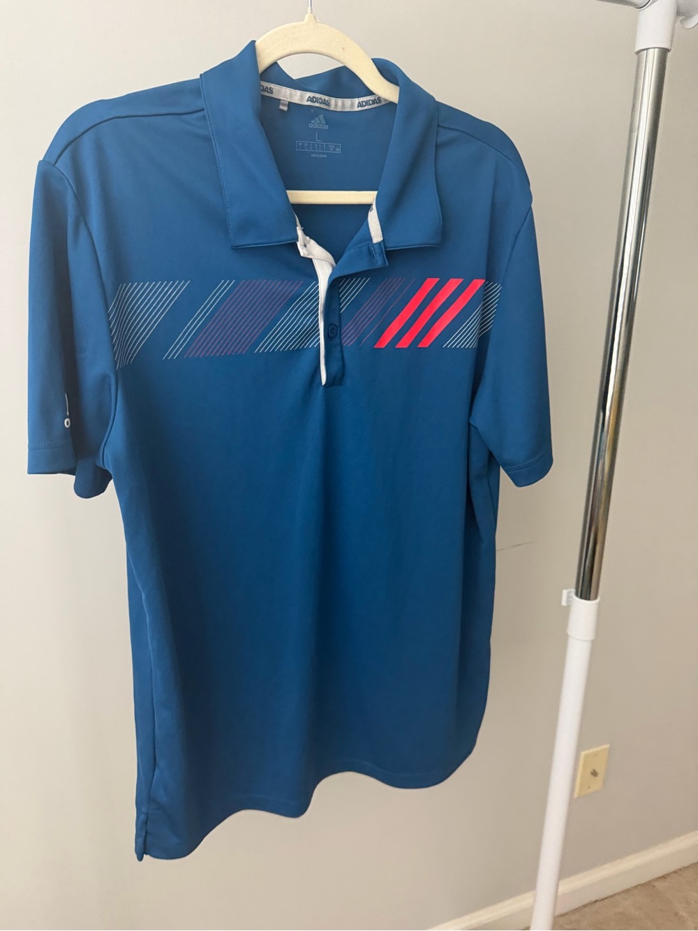 Adidas Men’s Blue Performance Polo Shirt size L